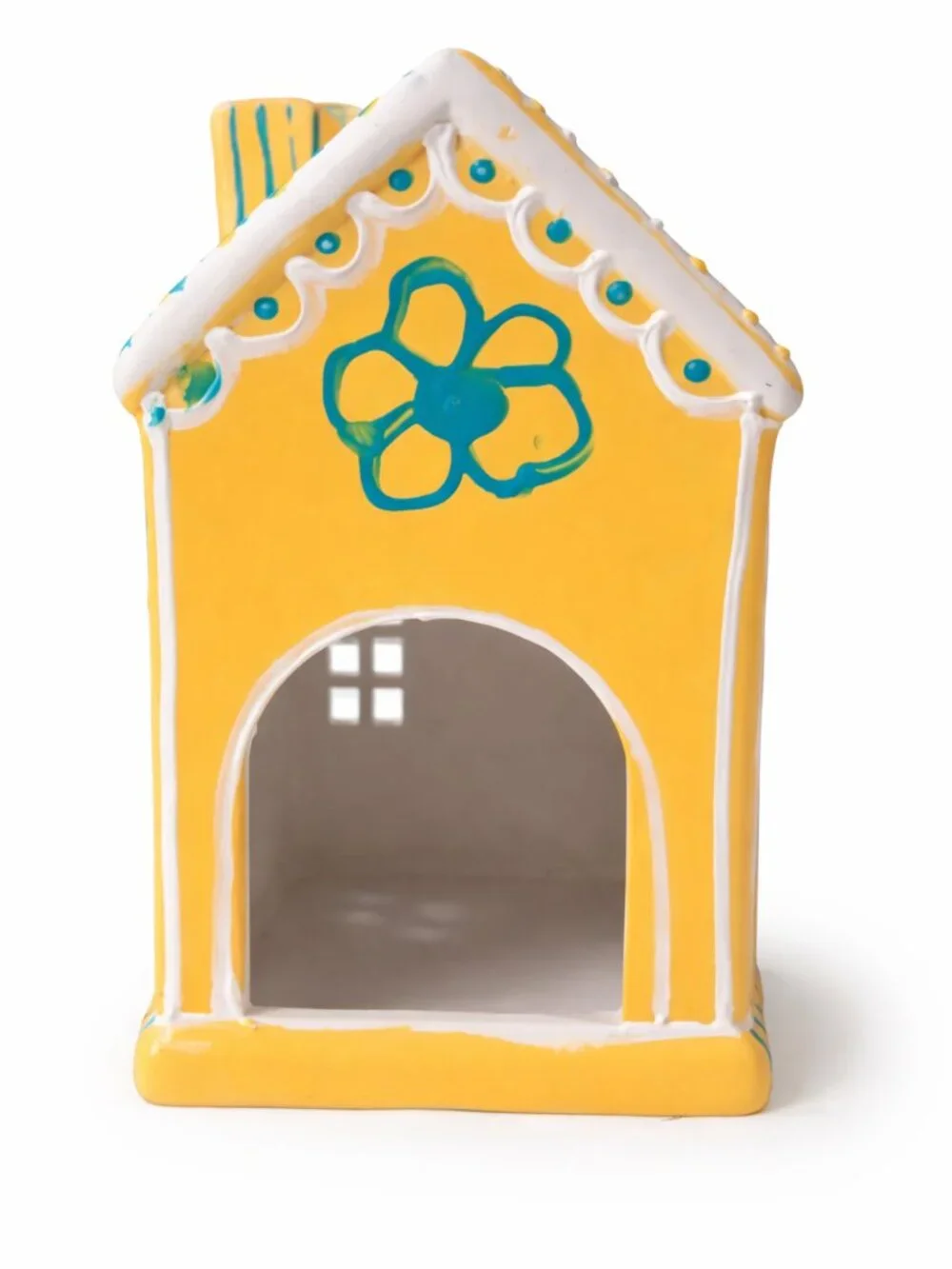 Whimsical Gingerbread House Luminary Hand-Painted Cottagecore Decor NWOT